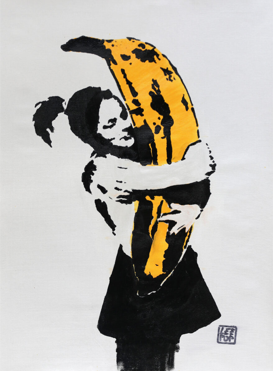 La ragazza con la banana